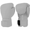 Unbranded New Custom Made Leather White and Black Boxing Gloves Muay Thai Kick Boxing Gloves Punching MMA Training Gloves