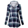 Sweatshirt Casual Tunic with Pockets Women's V Neck Pullover Hoodies