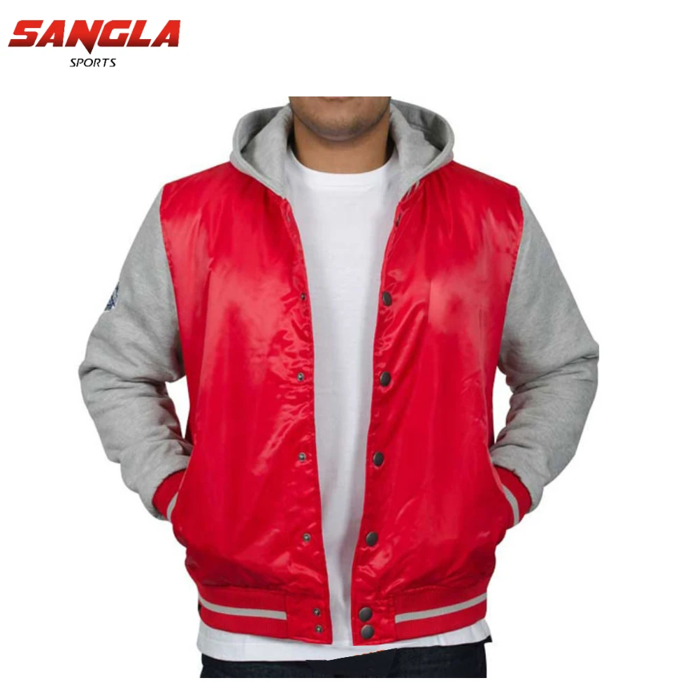 Factory Wholesale Printed Varsity Jackets Custom Plain Men Polyester