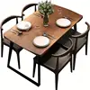 NEW design restaurant furniture Sanqiang wooden industrial vintage cheap retro tables and chairs restaurant bar cafe furniture