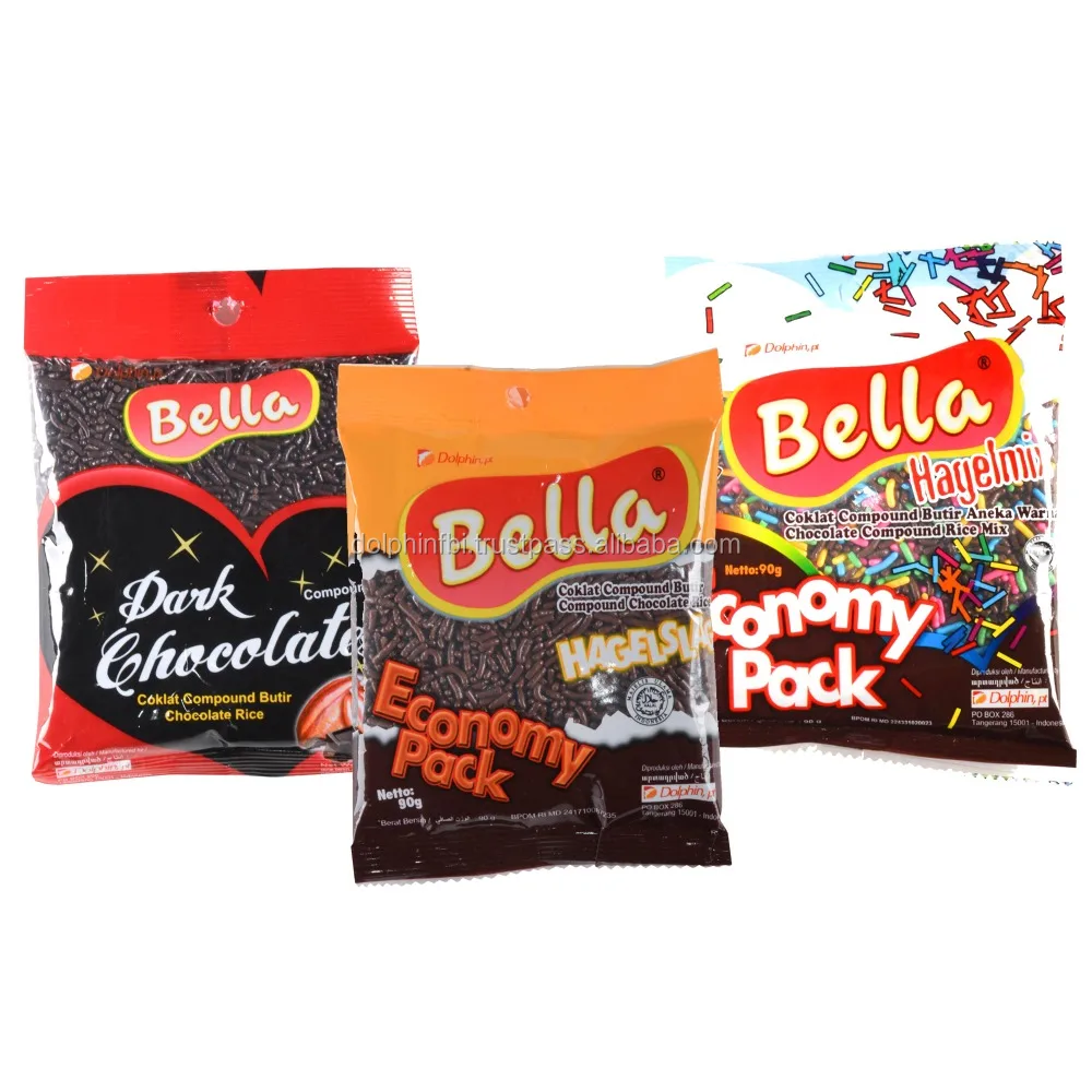
Bella Chocolate Rice 90gr (Reguler, Mix, Dark Chocolate) 