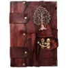Handmade Real Leather Book Large Tree Of Life Journal Diary