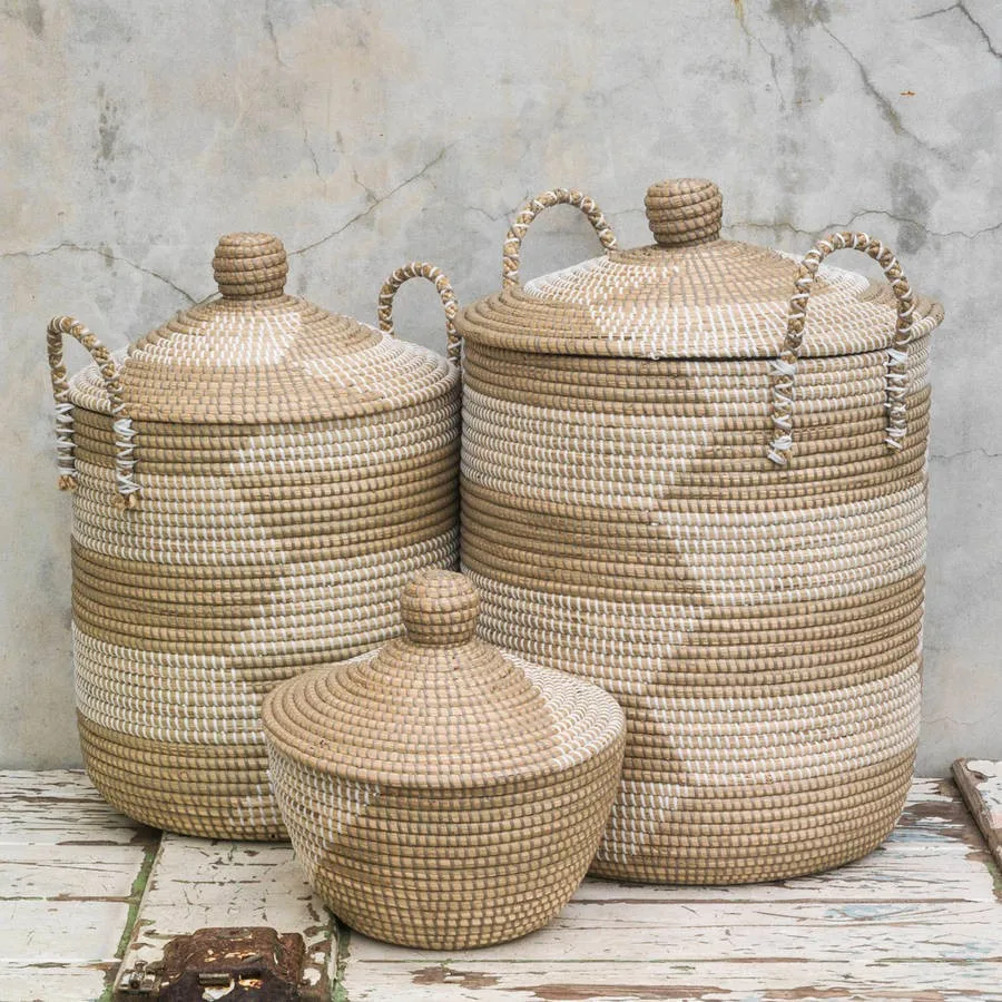 Eco-fiendly Seagrass Basket Vietnam Coiled Seagrass Basket Seagrass ...