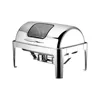 cheap rectangle roll top kitchen equipment buffet chafing dish food warmers supplier