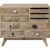 Solid Wood Sideboard in Mango Wood in Natural / WhiteWash FInish