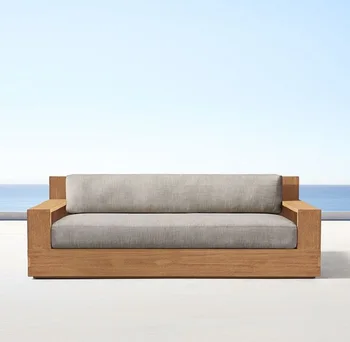 New Modern Garden Outdoor Teak Wood Sofa Set Garden Outdoor Teak Wood Sofa Set