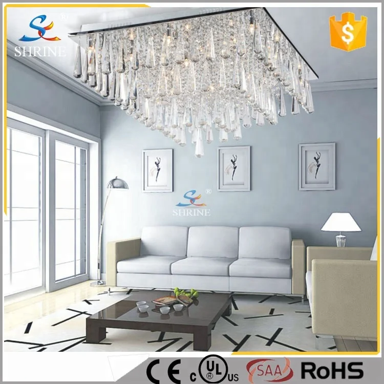 Top Sell Clear Beautiful Plaster Ceiling Lighting In Living Room