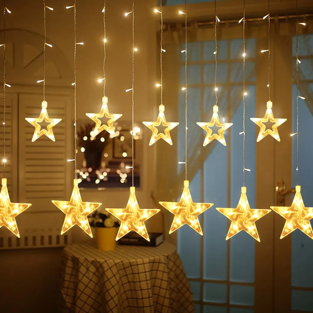 星光灯 8 钩 80 星遥控假日星光串灯