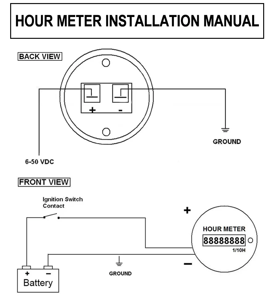 Electrical Counter Timer Hour Meter For Generator - Buy Analog Digital 