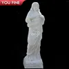 Alabaster Carved Natural Stone Statue Of Saint Jesus And Virgin Marry