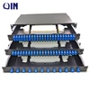 Hot Sale SC/UPC Duplex Full-Load Sliding Type 19" Rack Mount 24 Port Fiber Optic Patch Panel 48 Core
