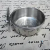 Ski Group Of Stainless Steel High Quality Parrot Coop Cup / Bird Seed Food Feeder Bowl