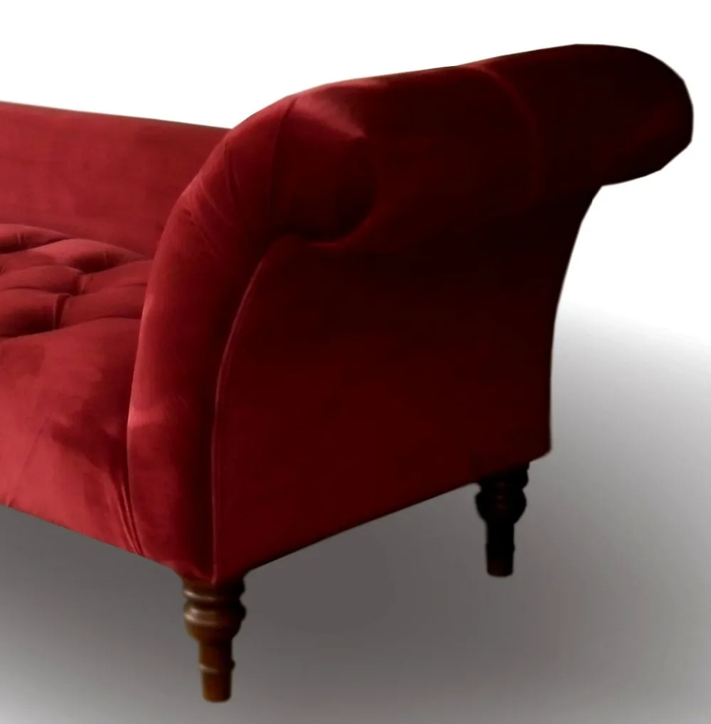 Indonesia Living Room Furniture Chaise Lounge - Red Wine Chaise Lounge