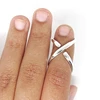 Glamorous Jewelry Design Silver Color Splint Ring