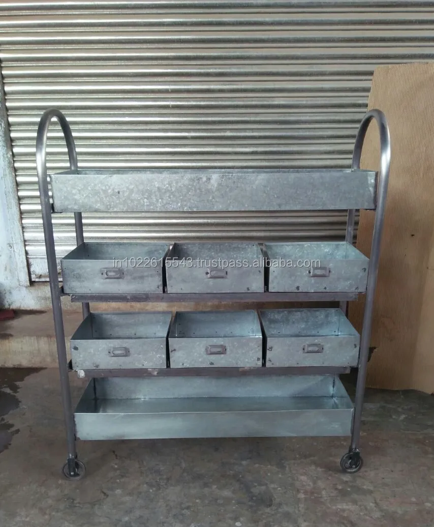 Industrial Metal Utensil Storage Rack,Vintage Iron Kitchen Storage Rack ...