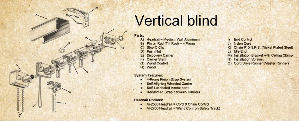 VERTICAL BLIND METAL CLIP CER CLIP CARRIER STOPPER FOR TRACK TILT ROD REG POST