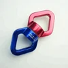 Swing Swivel,Safety Rotational Device,Aluminum Alloy Double-Ball Bearing Swivel, Spins & Rotates 360 For Smooth Rope Climbing