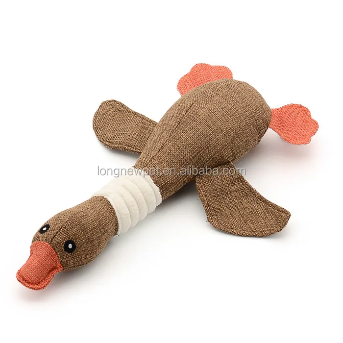 stuffed goose dog toy