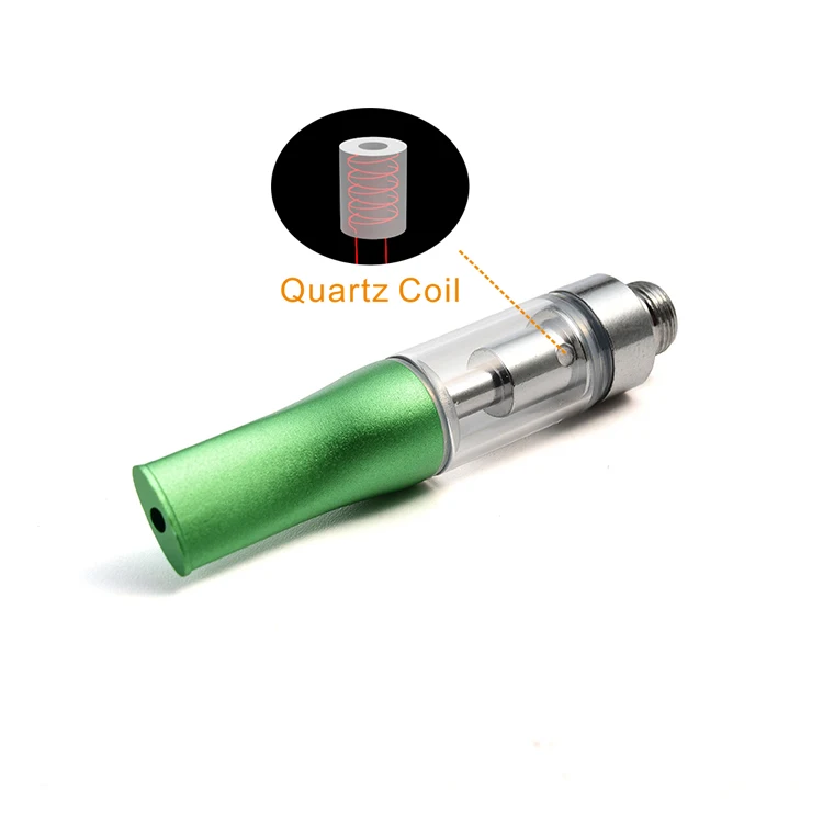 Newest Quartz Coil 510 thread empty refillable cbd vape ego oil cartridge cartomizer