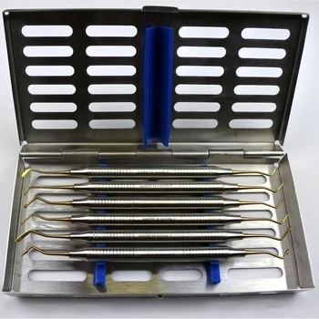 Gold Composite Dental Filling Instrument With Tray Probe Spatula ...