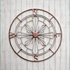 High Quality Rose Gold Art Handmade Decorative Iron Stylish Nautical Compass Wall hanging Item