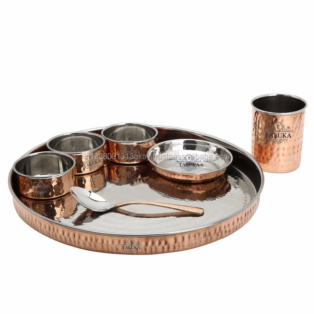 Wholesale Supplier Food Serving Copper Steel Dinner Set Buy Copper
