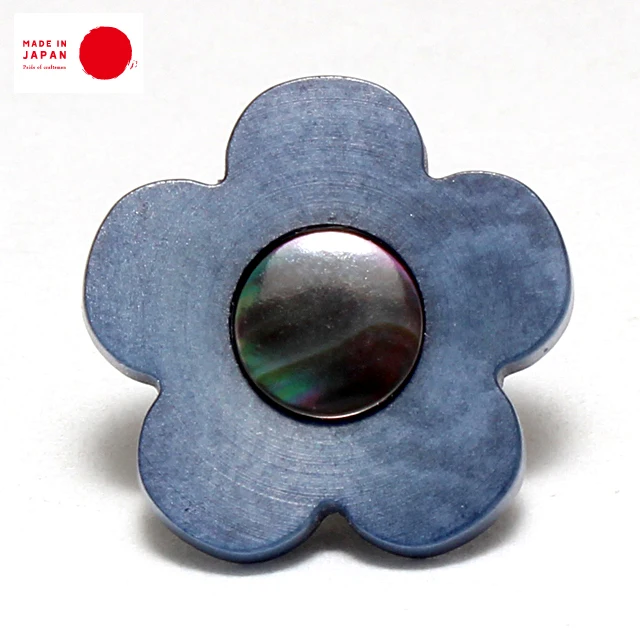 
Real Shell & Corozo Nut Boutonniere - made in Japan 