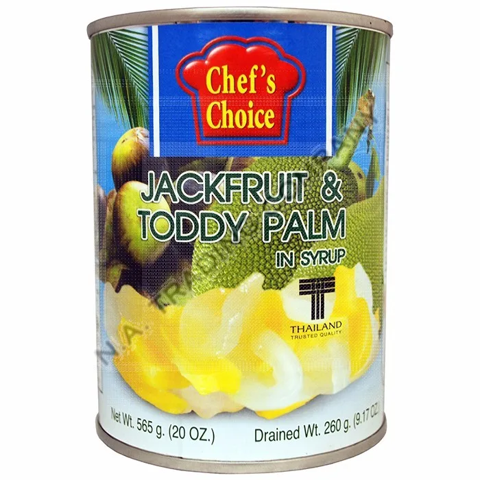 Canned Jackfruit & Toddy Palm In Syrup Chef's Choice Foods 20 Oz