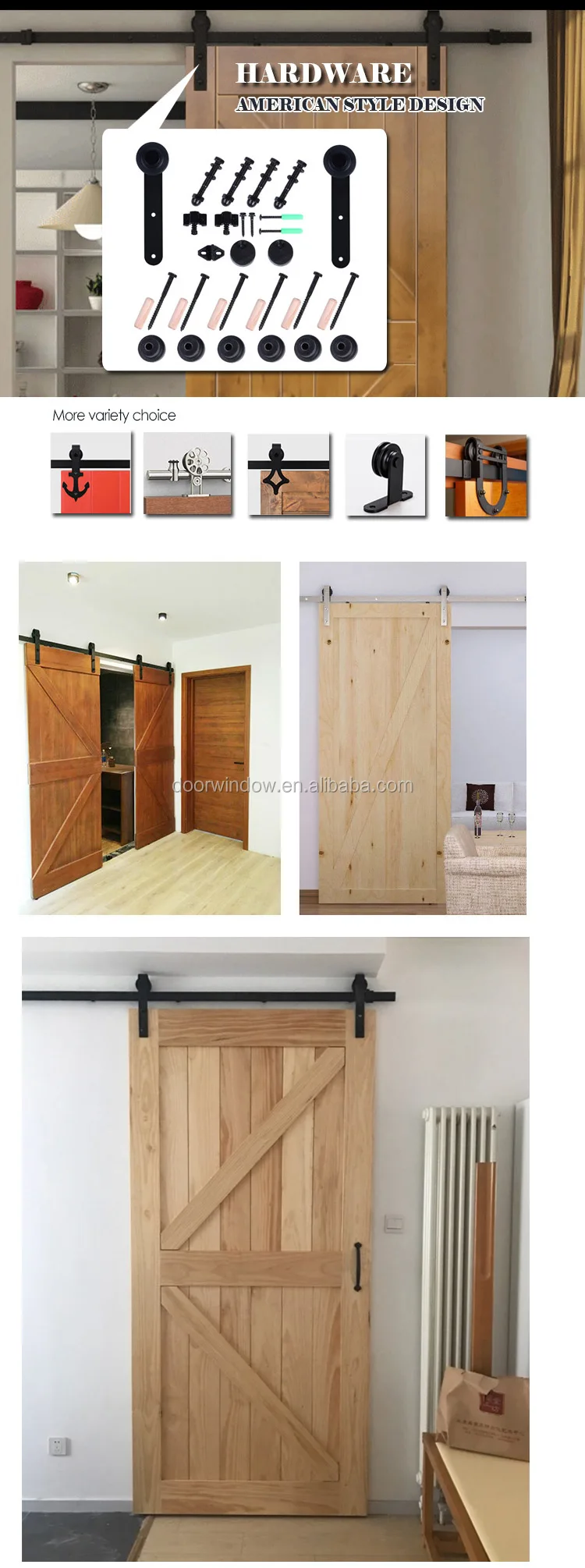 Knotty pine wooden doors design catalog variety panels barn gates from china supplier