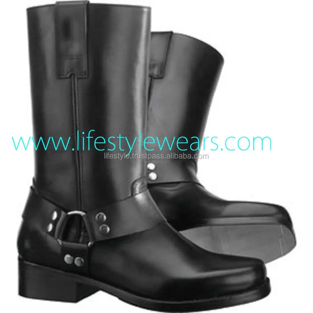 red leather motorcycle boots