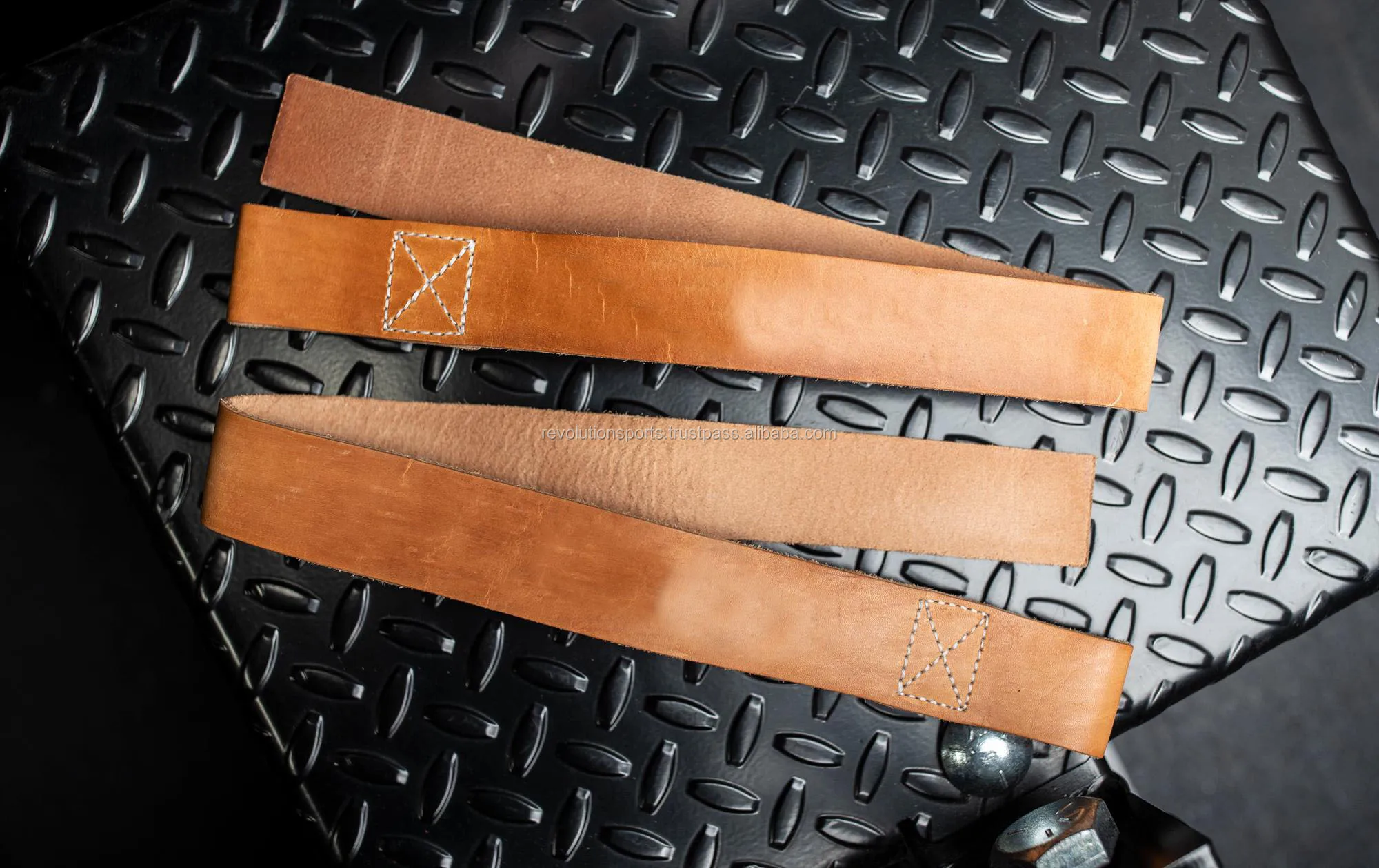 Heavy Duty Tan Leather Lifting Straps New Style 2019 Hot Seller Famous