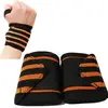 Wrist Wraps Support Wraps Gym Orange Black