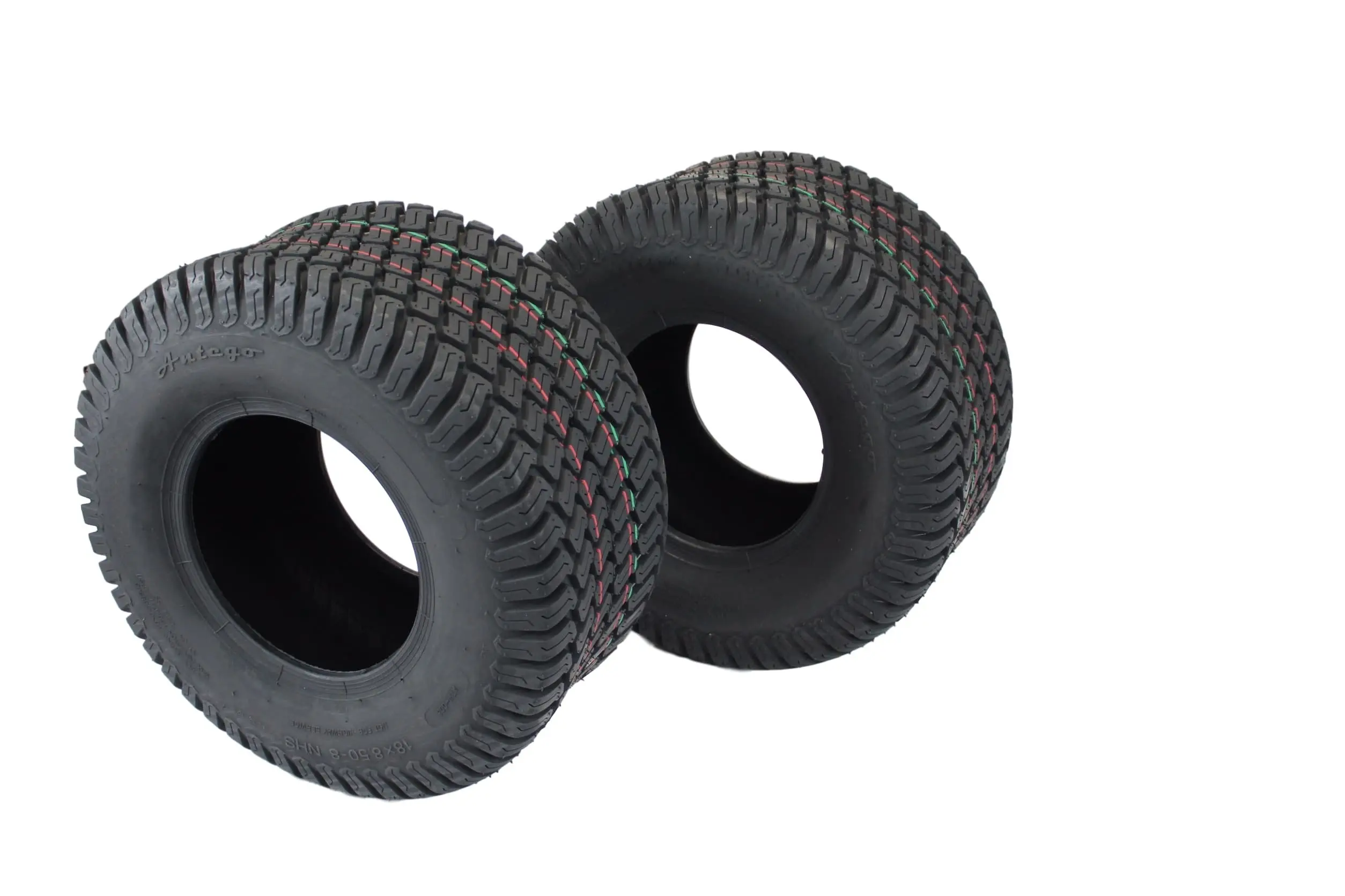 MOTORHOT 2pcs 16x6.50-8 16-6.50-8 4PR Turf Tires 16 6.50 8 for Garden