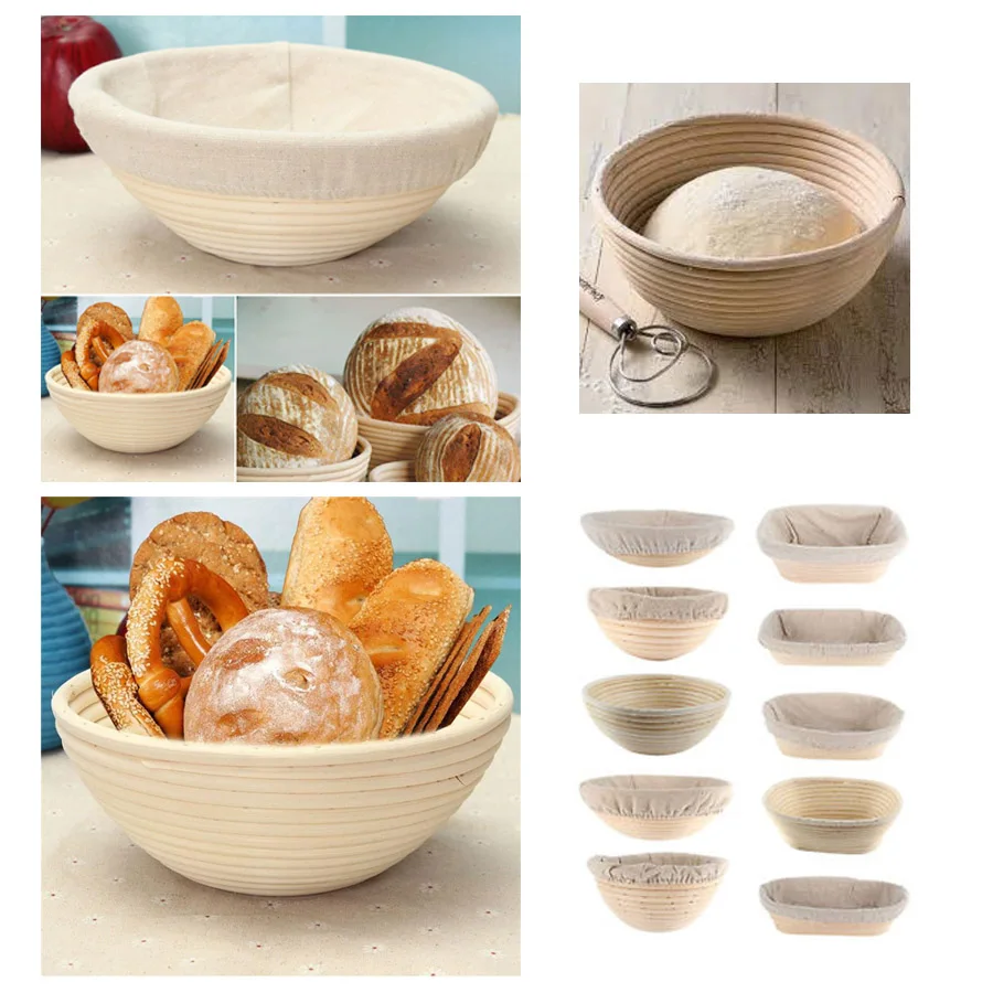 Bortform Rattan Basket Bread Dough Proofing Handmade Multi