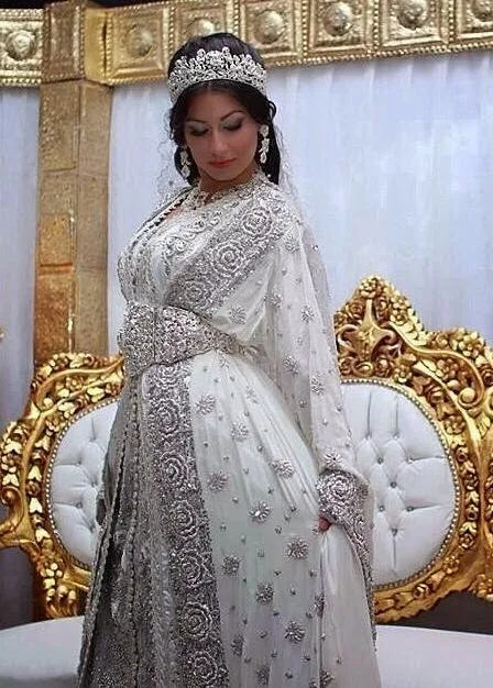 trabajo pesado diseñador boda marroquí kaftan - buy boda rebordeado