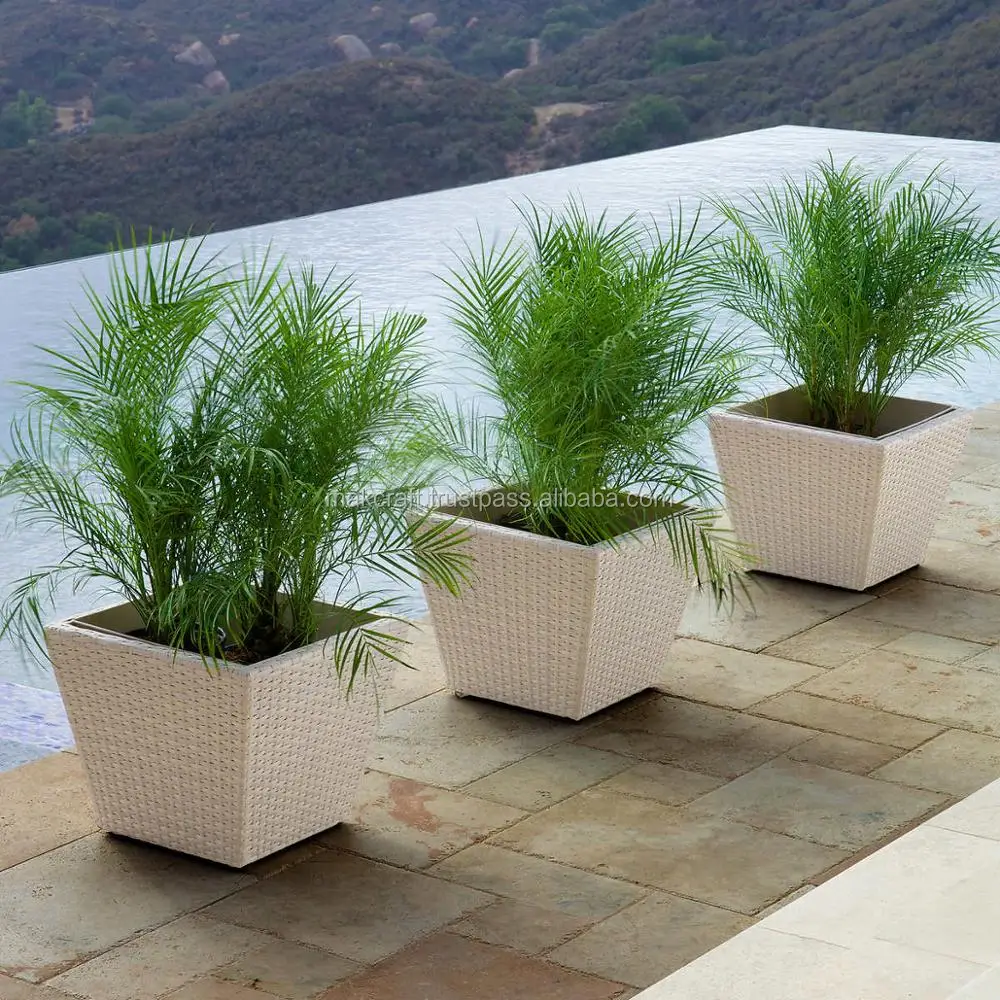 Mrpl 0014 Wicker Resin Pe Rattan Garden Outdoor Accessories Tree Pots Planters Patio Furniture Buy Rotan Tanaman Aksesoris Perabot Plastik Pot Dan Tanaman Product On Alibaba Com