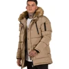 Wholesale travel winter snow hoody heated down jacket for man in bulk