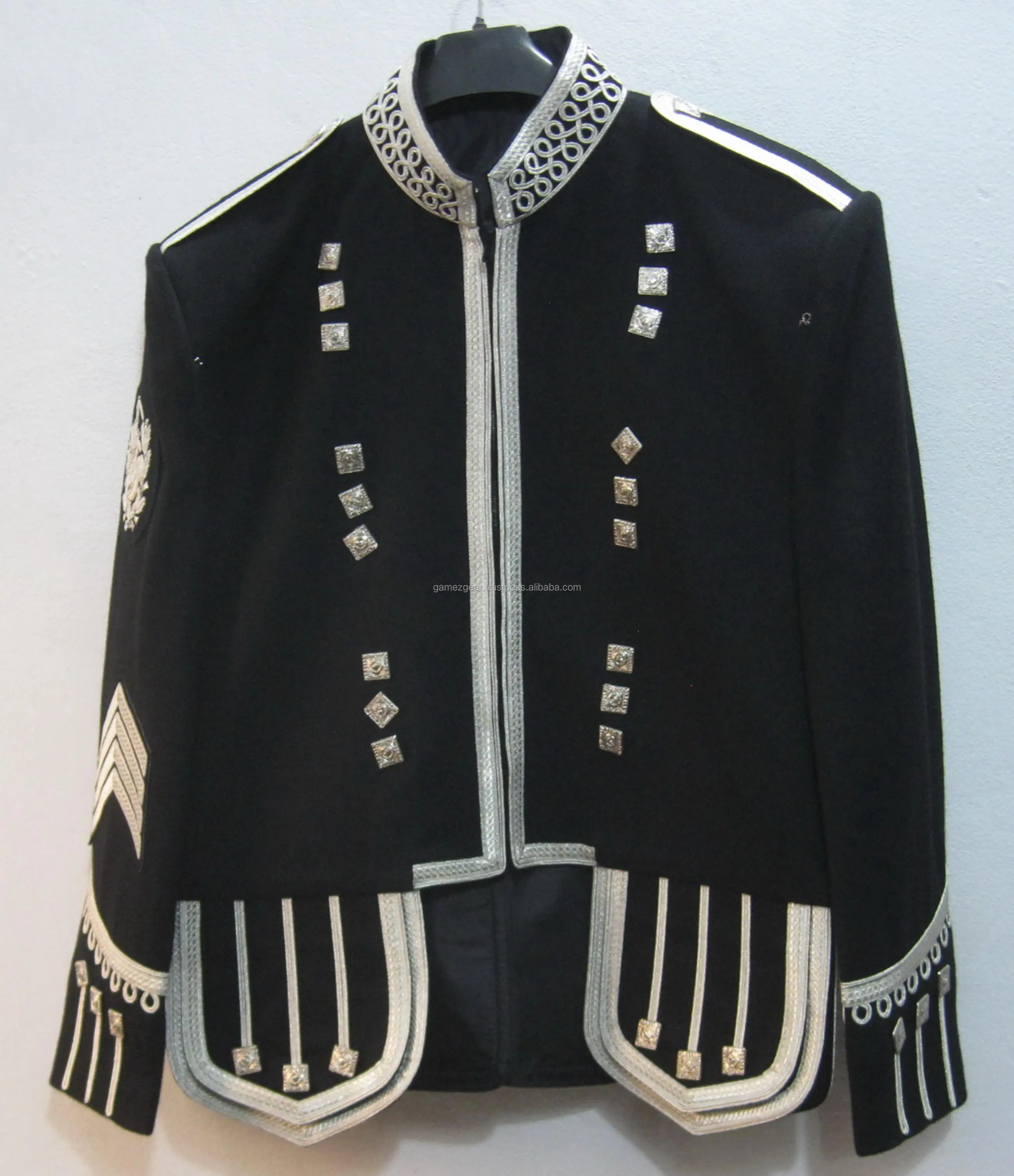 Vintage Marching Band Uniform Jackets And Military Patterns Tunics