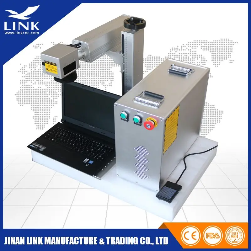 Fiber laser marking machine price 20w 30w 50W with rotating system MAX/CAS/Raycus/IPG