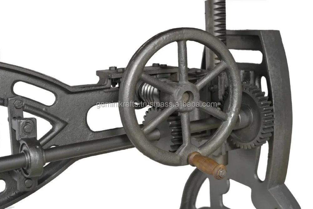 Adjustable Cast Iron Base Crank Table,Industrial Table Cast Iron