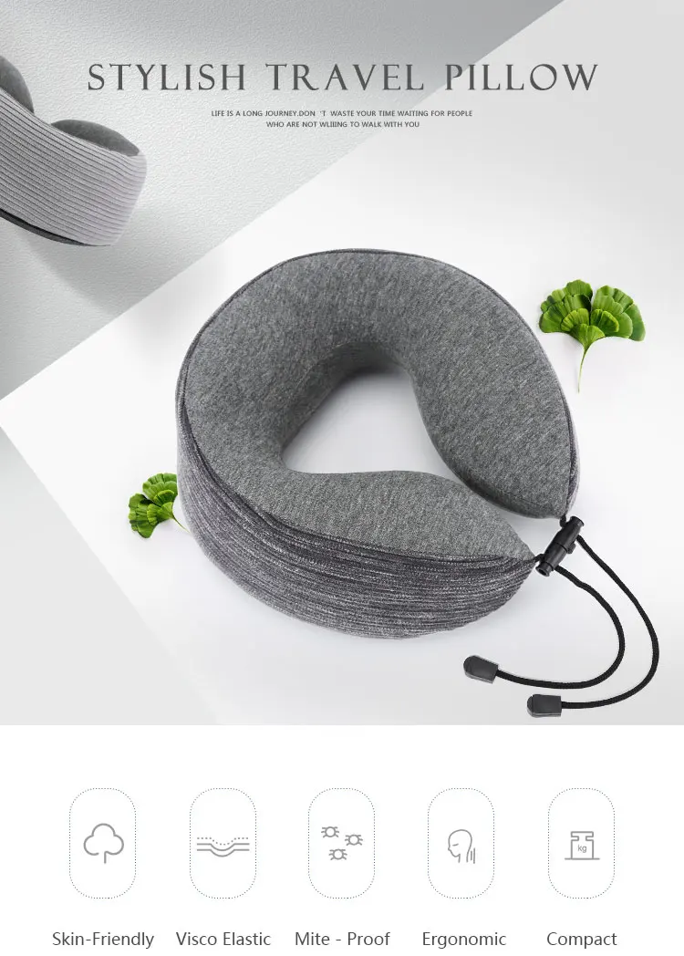 Hnos Patent Adjustable Car Sleep Headrest Pillow Airplane Flight Chin