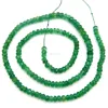 Emerald faceted beads string
