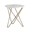 GOLD INTERSECT V SHAPE SIDE TABLE FOR HOTEL