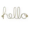 Wired Hello Wall Decor, Metal Gold, look like a neon light hot sale high quality