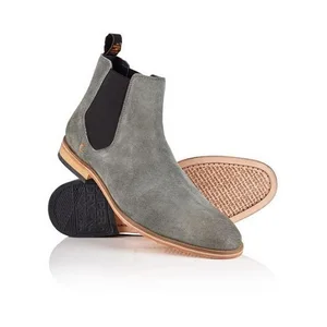 gray chelsea boots men