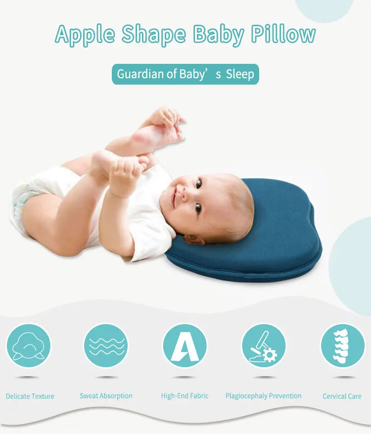 Apple Shape Newborn Baby Pillow Baby Head Shaping Pillow Flat Head Prevention