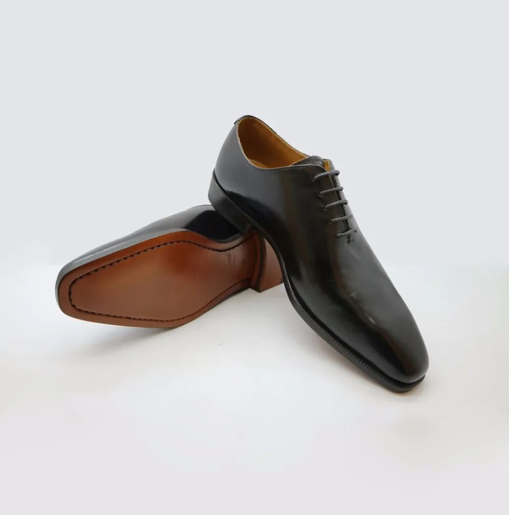 genuine leather oxford casual shoes