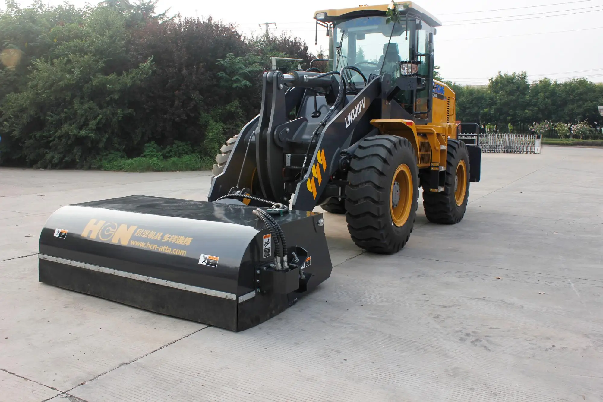 High Performance Hcn Brand 0202 Wheel Loader Attachment Sweeper Buy