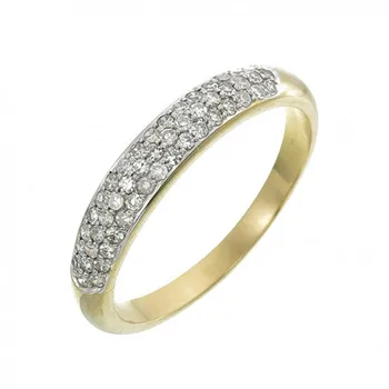 simple diamond gold ring