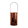 Hurricane Xmas Tree Hanging Metal Votive Candle Holder